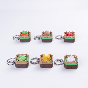 Juguete de botón impreso en 3D, mini colgante de verdura, botón para bolso, colgante antiestrés - Product Image 1