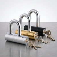 Cadenas en acier de type U 110 mm, robuste, étanche, antirouille, avec anse trempée, à clé, pour portail, remorque, entrepôt, vente en gros OEM