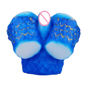 Frost Dragon Maiden Masturbateur masculin en silicone, conception à double canal, matériau doux et sûr, sensation réaliste, jouet pour adultes à l'aspect fourrure fantastique - Product Image 3