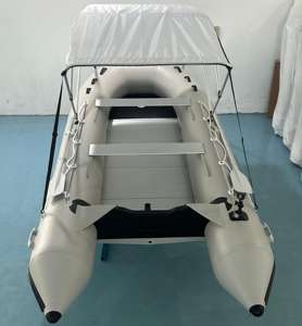 <span class=keywords><strong>Bateau</strong></span> pneumatique en aluminium gris de 4 m x 4,2 m pour <span class=keywords><strong>6</strong></span> <span class=keywords><strong>personnes</strong></span>, pour les voyages en lac, en rivière et en mer, <span class=keywords><strong>bateau</strong></span> à rames - Product Image 2