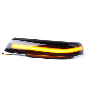 Autodragons Clignotants de rétroviseur latéral LED dynamiques fumés pour Touareg 7L 2003-2006, Bande LED à défilement ambre - Product Image 6