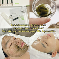 2025 Tendance Produits de Soins de la Peau Chlorophylle Liquide Sérum pour Anti-inflammatoire Acné et Cicatrices Enlèvement Crème Ensemble Complet