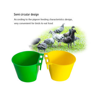 YCZ poulet alimentation arrosage plat lapin eau nourriture suspendus fil Cages boîte 8oz/16oz <span class=keywords><strong>Coop</strong></span> Cage tasses oiseaux mangeoires bol <span class=keywords><strong>de</strong></span> graines, - Product Image 4