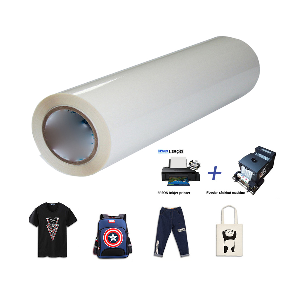 TIS 60cm A3 A4 Pet Heat Transfer Full Colors Print Dtf Film Roll For Epson P5000 L1800 DTF Digital Printer