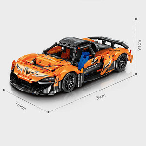 Sembo Blocks Voiture de Sport à Tirer à l'Arrière 1:18 Kit de Construction Briques Éducatives DIY Jouet pour Enfants de 8 Ans et Plus - Product Image 2