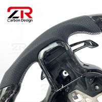 Volant en fibre de carbone forgé avec palettes de changement de vitesse magnétiques pour Ford Raptor F150 XLT STX Shelby XL 2018-2024