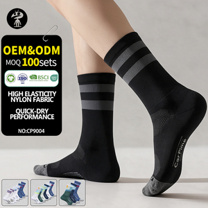 Custom Eco Friendly Recycled Fiber Sports <b>Socks</b> Professional Breathable <b>Moisture</b> Wicking Elite Athletic Nylon Sport <b>Socks</b> - Product Image 1