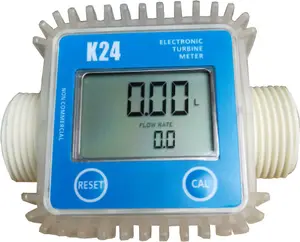 Alta precisão digital display flow meter, medidor de água eletrônico