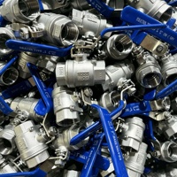 Vanne à boisseau sphérique monobloc en acier inoxydable 304, style Guang, raccordement à bride manuel, PN16, OEM disponible, 1/2"~2", pour applications hydrauliques