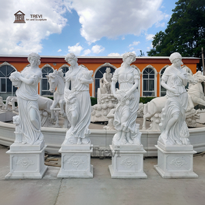 トレヴィの等身大像アートストーンガーデン屋外大理石彫刻四季像 - Product Image 2