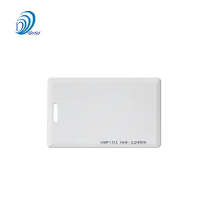 Carte d'identité RFID 125KHz carte à puce de proximité 1.8mm épaisseur TK4100 carte PVC à clapet