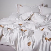 Draps de lit ajustés OEM d'usine 100% coton tissé, qualité hôtelière 5 étoiles, taille complète, écologiques, durables, doux, pour lit de massage, 300TC