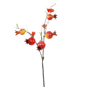 ผลไม้จำลองรูปทับทิม ของตกแต่งผลไม้ประดิษฐ์สำหรับตรุษจีน ของประดับตกแต่งห้องนั่งเล่น โต๊ะรับประทานอาหาร คุณภาพสูง - Product Image 4