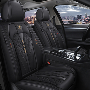 Housse de siège de voiture universelle en cuir PVC confortable et respirante, ensemble complet de coussin de siège intérieur de voiture, style spécialement féminin - Product Image 4