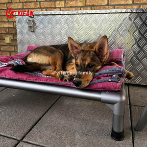 Cama de perro elevada portátil de verano de malla de refrigeración camas elevadas plegables rectangulares de moda para mascotas para perros gatos de aluminio - Product Image 3