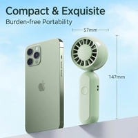 Nouvel Arrivage 2026 – Ventilateur Portable Rechargeable Mignon et Innovant, Mini Ventilateur de Poche Pliant pour un Rafraîchissement Instantané