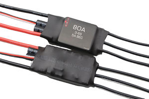 Contrôleur de vitesse électronique (ESC) sans balais 30-120A 3-6S pour pièces d'avion et de bateau RC avec BEC 5V/6V/7.4V 5A - Accessoires en métal pour drones RC - Product Image 3