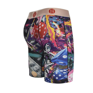 Slip Boxer Uomo Tendenza Euro-Americana Senza Cuciture Traspirante a Vita Media Stampa Digitale Fantasia Mimetica Lavorato a Maglia - Product Image 4