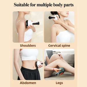 Popular Elétrica Meridian Escova Vibração Aquecimento Instrumento Massagem Abdominal para Emagrecimento Shaping Body Use Dragagem - Product Image 6