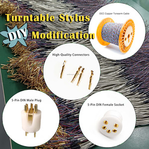 Composants internes et câblage du bras de <span class=keywords><strong>tourne</strong></span>-<span class=keywords><strong>disque</strong></span>, fils de connexion de la cartouche, stylet, câble de bras de <span class=keywords><strong>tourne</strong></span>-<span class=keywords><strong>disque</strong></span>, accessoires de remplacement universels - Product Image 5