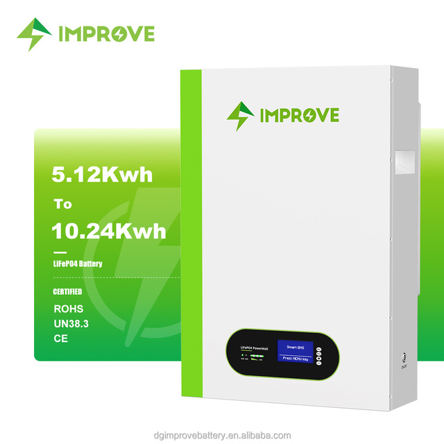 Power Wall Mounted Split Battery LiFePO4 51.2V 100Ah 200Ah 5KWH 10KW CAN for Solar System