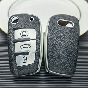 <span class=keywords><strong>Coque</strong></span> en cuir TPU pliable pour <span class=keywords><strong>Audi</strong></span> <span class=keywords><strong>A3</strong></span> 8L <span class=keywords><strong>8P</strong></span> A4 B6 B7 B8 A6 C5 C6 4F RS3 Q3 Q7 TT 8L 8V S3 Porte-clés Shell Accessoires - Product Image 5