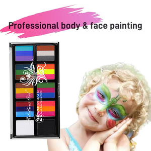 Paleta de pintura facial y corporal de 26 colores a base de agua, kit de paleta de pintura facial, maquillaje de <span class=keywords><strong>Halloween</strong></span> <span class=keywords><strong>para</strong></span> niños - Product Image 3