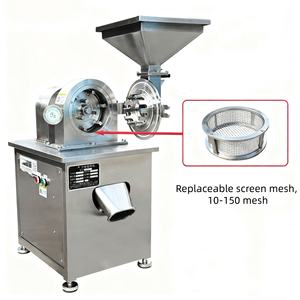 Broyeur à disques en acier inoxydable pour aliments/carbone/poudre chimique, broyeur à haute vitesse pour petite industrie/industrie - Product Image 2