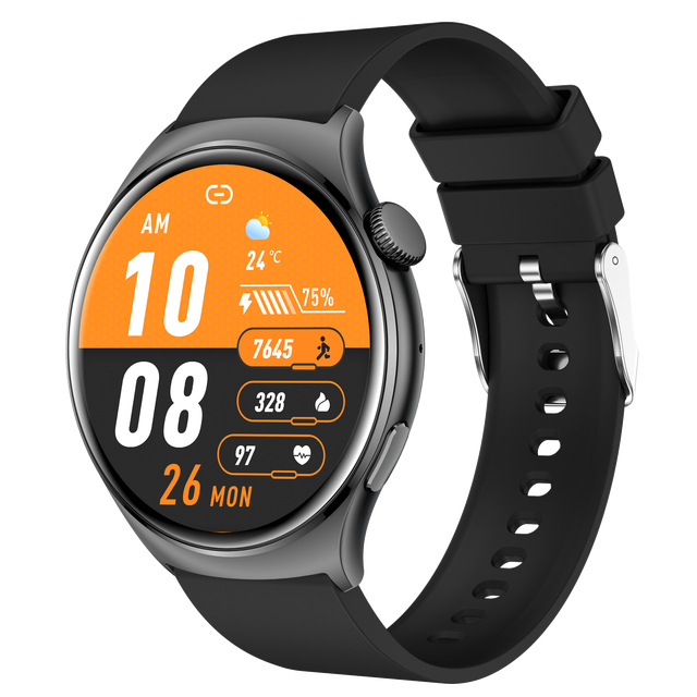 Amoled Smart Watch QX10 1.43" 466*466 SOS BT Call Female Menstrual Period Heart Rate SpO2 Tracking Fitness Watches