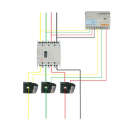 Medidor de Energía Trifásico Acrel ADL3000-E para Riel DIN, 0.5S Bidireccional, RS485 Modbus RTU, para Energía Solar Fotovoltaica, Almacenamiento de Energía, Cargador de Vehículos Eléctricos