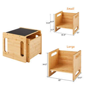 Montessori Toddler tre học tập tháp có thể gập lại xách tay bất gỗ cứng cai sữa bảng hiện đại cho trẻ nhỏ của độc lập - Product Image 2