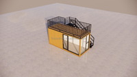 Nouveau design 20m2 modulaire préfabriqué maison modulaire conteneur bureau