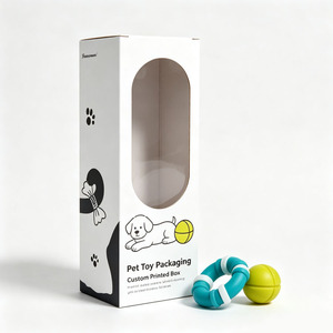 Custom Printed Pet Toy Gift Paper Box <b>Window</b> Display Cardboard Box for Pet Toy Set Packaging OEM - Product Image 4