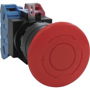 Interrupteur d'arrêt d'urgence à bouton-poussoir IDEC IP65, à verrouillage par pression, réinitialisation par rotation, 46g, sans LED, pour applications d'alimentation électrique, fabriqué au Japon - Product Image 4