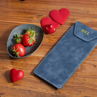 Porte-menu en cuir PU A6 avec logo gravé, porte-factures en cuir durable, porte-factures magnétique pour restaurants et hôtels