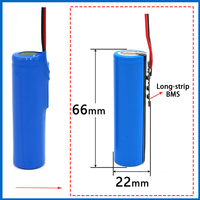 Paket Baterai Li-ion 18650 3.7V 2600mAh yang Disetujui MSDS, Baterai Lithium Isi Ulang Kustom dengan Konektor JST 2 Pin untuk Robot