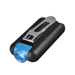 Boruit 500 Lumen LED Mini Schlüssel bund Taschenlampe Typ C Aufladen 170 Rotations licht 5 Modi mit Halte clip Wasserdicht IPX4