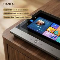 C10-7 PLUS Tuya Smart Zigbee Gateway Layar Sentuh 7 Inci Panel Musik dengan Amplifier Terintegrasi untuk Sistem Otomasi Rumah
