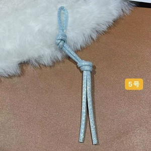 Leather Braided Keychain Pendant <b>Red</b> <b>Glitter</b> Rope Knot Car Key Accessory Mobile Phone Charm Spring 2026 - Product Image 3