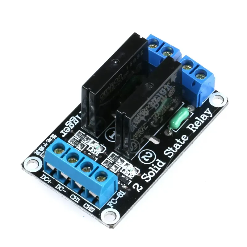 Original 2-way solid-state relay module 5V low-level trigger 250V2A relay module electronics components