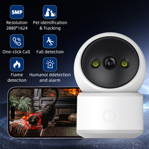 Kamera Keamanan PTZ Nirkabel Dual-Lensa 400W/200W CCD 2MP dengan WiFi Indoor 4G Deteksi Gerakan - Product Image 4