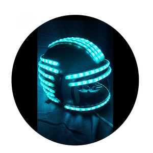 Casco de luz Led con cambio de color, para <span class=keywords><strong>dj</strong></span>, cantante, bailarina, club nocturno, bar, espectáculo - Product Image 3
