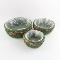 Pot Bunga Hari All Saints Harga Pabrik dengan Pot Bunga Rotan Bulat, Pot Tanaman Elegan untuk Dalam dan Luar Ruangan Dijual