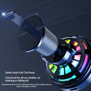 Soporte de Carga Inalámbrico para Automóvil de 25 W, Súper Rápido, Magnético, con Refrigeración por Aire y Luz RGB Intermitente para Teléfono - Product Image 4