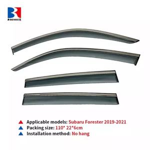 Déflecteurs de vent pour portières de voiture, pare-pluie et pare-soleil pour Subaru Forester 2019 2020 2021 - Product Image 2