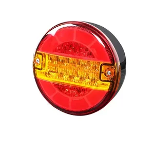 Rücklicht LED, rund, 12/24 V, orange/rot, 140 mm, JGL
