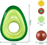 Bouée gonflable géante en PVC en forme d'avocat pour enfants, conforme aux normes UE et USA, taille personnalisable, pour faire la vague !