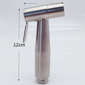 304 Stainless Steel Bidet Sprayer Elongated Minimalist Design Easy Installation Wall <b>Mounted</b> Toilet <b>Spray</b> Head - Product Image 2