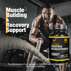 Capsule di Creatina Vegana ad Alta Potenza 2000mg Personalizzabili OEM/ODM, Formula Pre-Allenamento per Crescita Muscolare per Atleti - Product Image 3