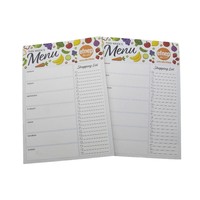 Cadeaux promotionnels personnalisés pas chers pour restaurants, bloc-notes en papier A4/A5 à feuilles mobiles imprimés en CMYK, aimants pour réfrigérateur, liste de choses à faire, logo personnalisé